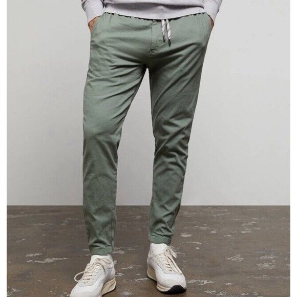 Onia All Terrain Ripstop Joggers Cotton Stretch Water Resistant Green Pants XL - Picture 3 of 9